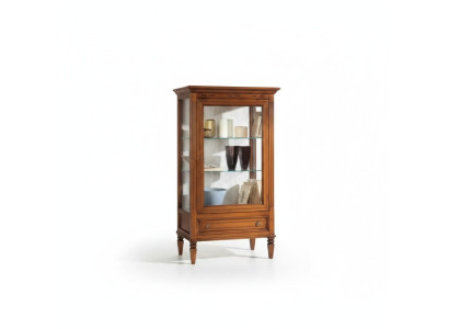 Massivholz Vitrinen Glas Schrank Vitrine Wohnzimmer Möbel Anrichte Neu