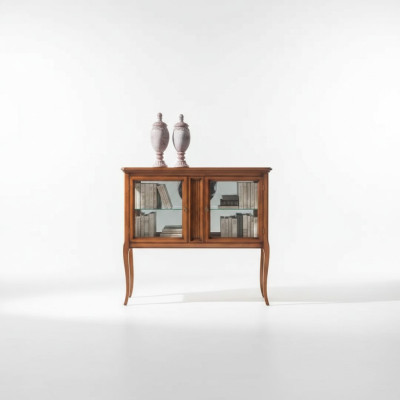 Vitrine Schränke Möbel Klassischer Vitrinen Wohnzimmer Anrichte Holz