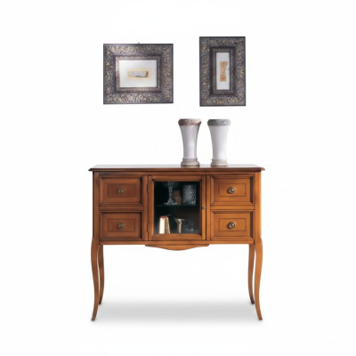 Klassische Stil Kommode Sideboard Wohnzimmer Holz Anrichte Braun Neu