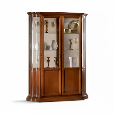 Luxus Vitrine Wohnzimmer Möbel Schrank Glas Vitrinen Designer Anrichte