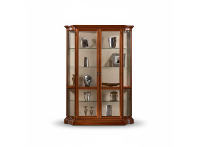 Vitrinen Glas Schrank Vitrine Wohnzimmer Holz Anrichte Luxus Möbel Neu