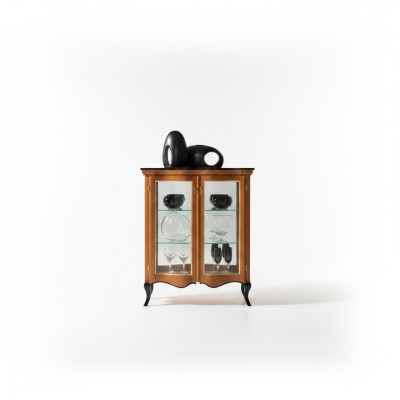 Vitrine Schrank Klassische Möbel Wohnzimmer Schränke Anrichte Italy