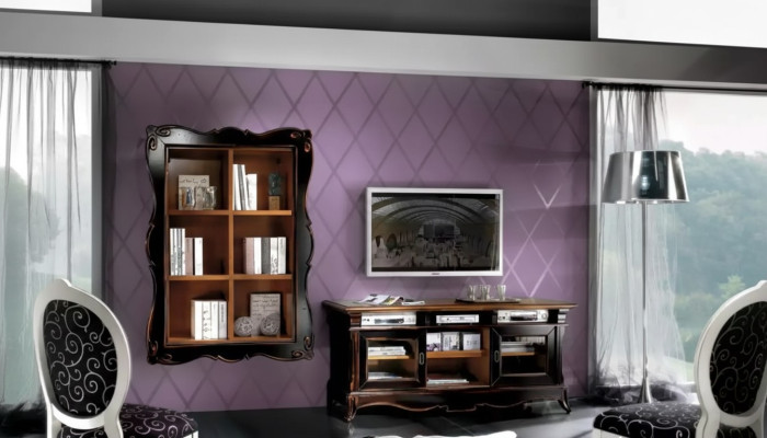 TV Ständer Wohnwand Regale Wohnzimmer Klassische Holz Design Möbel Neu