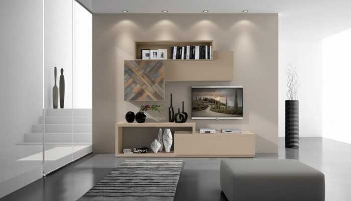 TV Lowboard RTV Wandregale Wohnzimmer Holz Luxus Wohnwand Möbel