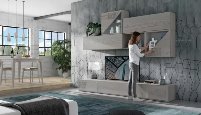 Schrankwände Regal Wohn Wand Side Low Board Regale Holz design Schränke