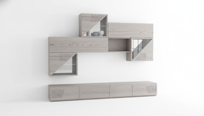 Schrankwände Regal Wohn Wand Side Low Board Regale Holz design Schränke