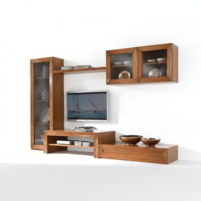 Wohnwand Schrankwand Wohnzimmer Schrank Vitrine Sideboard Wohnwände