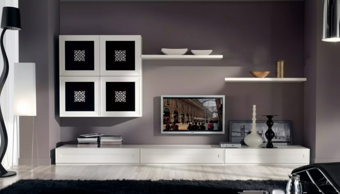 Moderne Wohnwand Set Sideboard Wohnzimmer Wandschrank Einrichtung