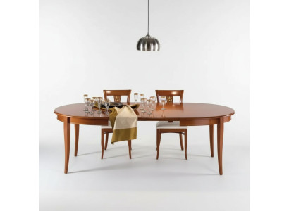 Italienische Möbel Designer Holz Tisch Sitz Ess Zimmer 4x Stuhl Garnitur