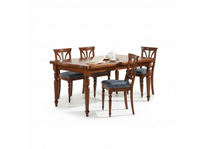 Design Ess Zimmer Stuhl Set Tische 4x Stühle Essgruppe Garnitur 5tlg.