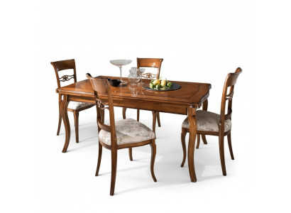 Essgarnitur Esstisch 4 x Stühle Set Klassischer Essgruppe 5tlg. Tische