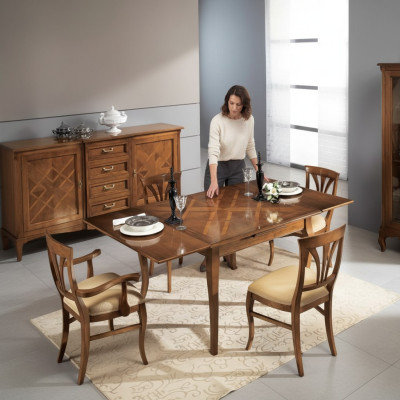 Esstisch Gruppe 4x Stühle Essgarnitur Stuhl Set Tisch 5tlg. Set Neu