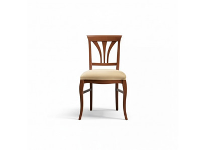 Stuhl ohne Armlehne Esszimmerstuhl Holz Esszimmer Braun Design Klassisch