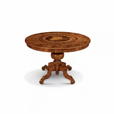 Esstisch Esszimmer Braun Rund Klassische Tisch Design Holz Luxus Möbel