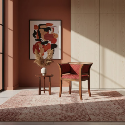 Esszimmer Holz Stuhl mit Armlehne Klassisch Neu Design Polster Sitz