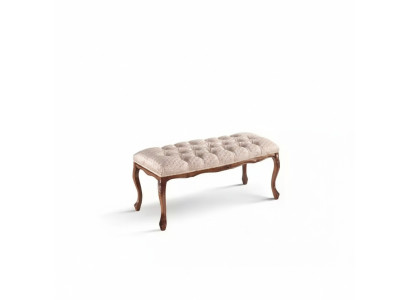 Sitzmöbel Sitzbank Polsterbank Holzbank Gepolstert Stoff Hocker Rosa Neu