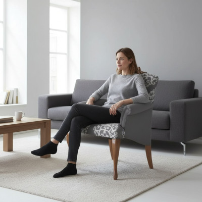 Sessel Wohnzimmer Design Elegantes Möbel Grau Klassisch 1 Sitzer Luxus