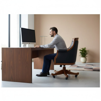 Luxus Büro Sessel Stuhl Polster Stühle Designer Möbel Office Drehbarer