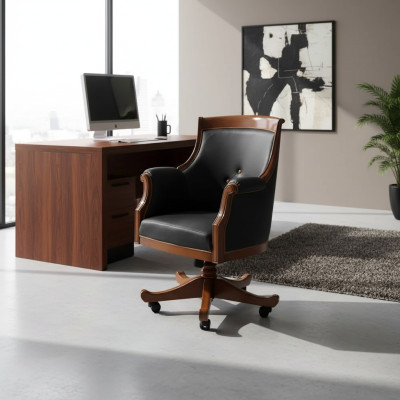Luxus Büro Sessel Stuhl Polster Stühle Designer Möbel Office Drehbarer