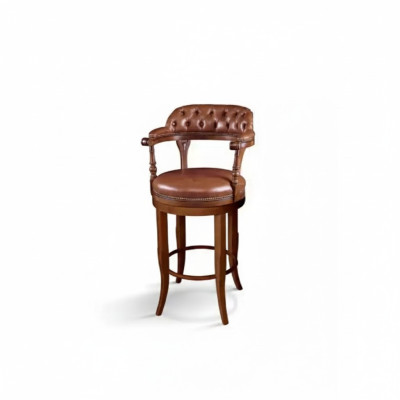 Chesterfield Barhocker Stühle Stuhl Sessel Bar Lehnstuhl Luxus Polster
