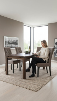 Klassische Stuhl Designer Holzstuhl Esszimmerstuhl Luxus Holz Lehnstuhl