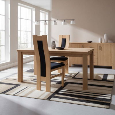 Klassische Stuhl Designer Braun Holzstuhl Esszimmerstuhl Luxus Möbel