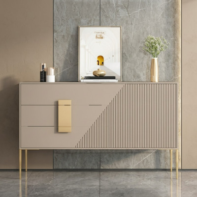 Kommode Sideboard Holz Grau Esszimmer Design luxus Modern Möbel Neu