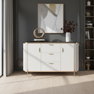 Sideboard Kommode Anrichte Holz Modern Weiß Wohnzimmer Kommoden Neu