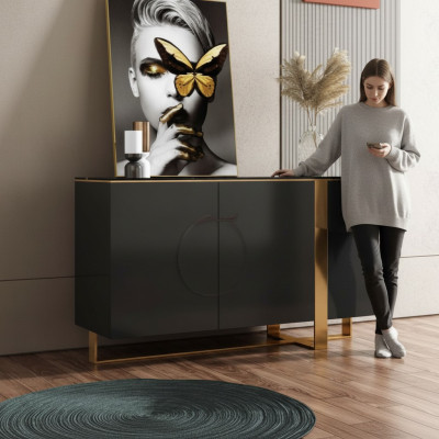 Kommode Holz Schränke Anrichte Möbel Kommode Sideboard Schrank Modern