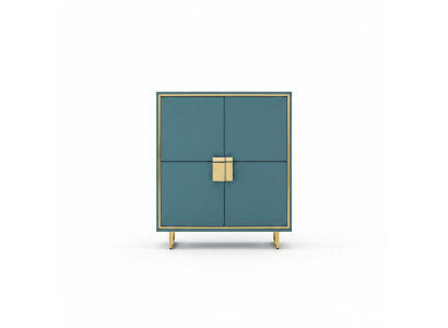 Modern Sideboard Blau Wohnzimmer Kommode Luxus Regale Möbel Neu