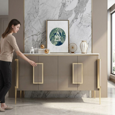 Luxus Modern Stil Kommode Sideboard Kommoden Holz Schrank Anrichte