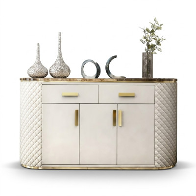 Kommode Design Holz Schrank Luxus Sideboard Lowboard Anrichte Weiß Neu