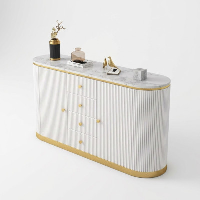 Sideboard Kommode Anrichte Weiß Sideboards Holz Schrank Möbel Kommoden