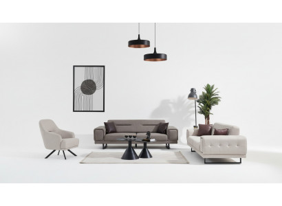 Wohnzimmer Sofas Komplett Luxus 2x Dreisitzer Sofa Modern Sessel Einrichtung