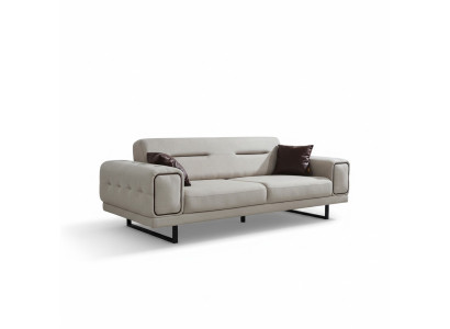 Modern Dreisitzer Sofa Wohnzimmer Einrichtung Luxus Sofas Couch Design Neu