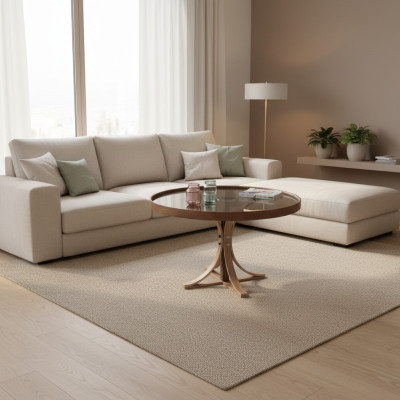 Luxus Couchtisch Wohnzimmer Rund Kaffee Tisch Möbel Designer Einrichtung
