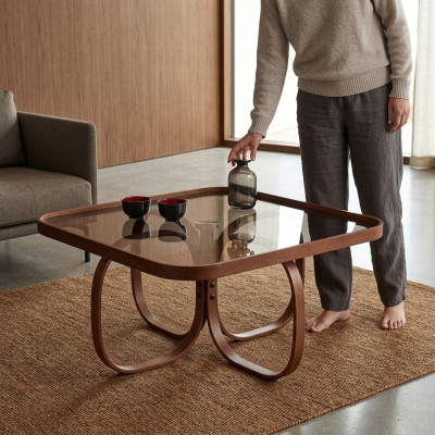 Designer Möbel Couchtisch Beistelltisch Luxus Wohnzimmer Glastisch