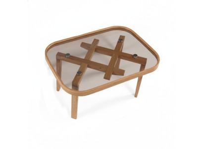 Luxus Möbel Couchtisch Moderner Einrichtung Glastisch Beige Wohnzimmer