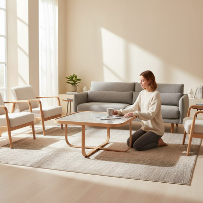 Design Wohnzimmertisch Couchtisch Luxus Kaffeetisch Tisch 90x45cm