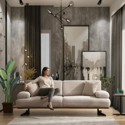 Wohnzimmer Modern Dreisitzer Sofa Couch Design Polstersofas Luxus Möbel
