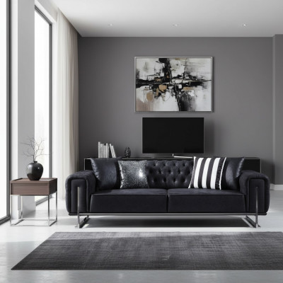 Sofa Dreisitzer Couch Design Chesterfield Luxus Möbel Polstersofas Wohnzimmer