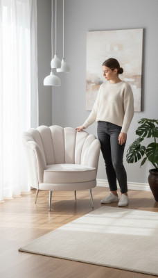 Luxus Wohnzimmer Möbel Design Sessel Modern Polstersessel Neu Sitz