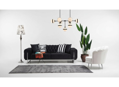Modern Möbel Wohnzimmer Komplett Sofa Couch Dreisitzer Polstermöbel Sessel