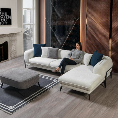Wohnzimmer Ecksofa L-Form Polstersofas Luxus Modern Möbel Sofa Couch
