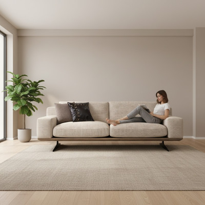 Sofa Dreisitzer Wohnzimmer Modern Design Polstermöbel Luxus Couch Neu