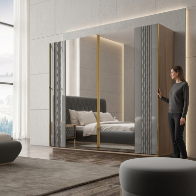 Design Schrank Schlafzimmer Luxus Holz Kleiderschrank Modern Möbel