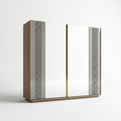 Design Schrank Schlafzimmer Luxus Holz Kleiderschrank Modern Möbel