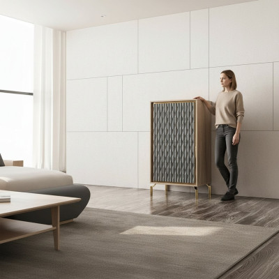 Neu Luxus Kommode Schlafzimmer Modern Design Schrank Holz Möbel