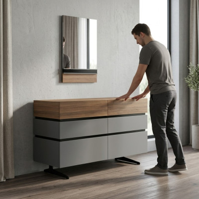 Modern Möbel Schlafzimmer Luxus Kommode Kommode mit Spiegel Design