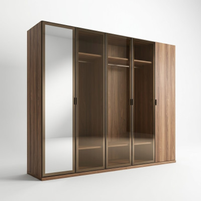 Modern Kleiderschrank Holzschrank Schrank Schlafzimmer Luxus Möbel Neu